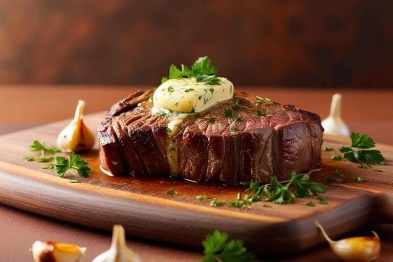 Flank Steak in Butter and Garlic Roasted in the Oven: A Perfect Sunday Feast